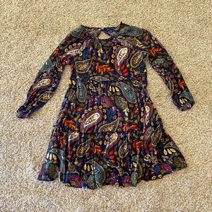 AEO cutout viscose flare dress